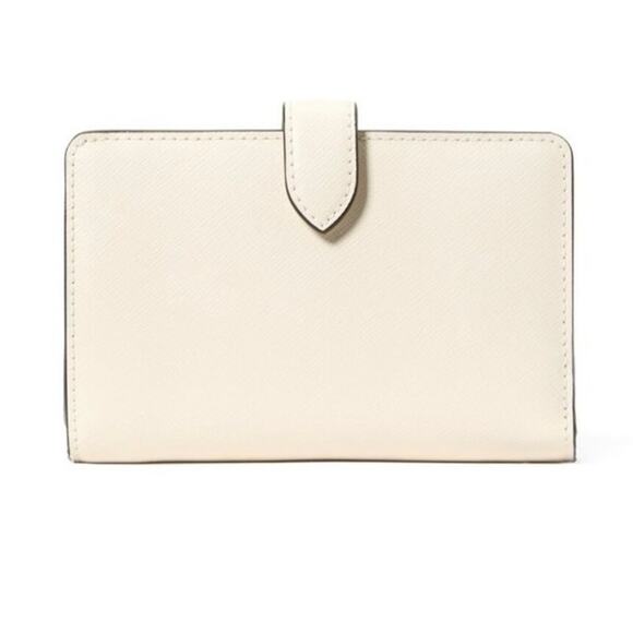 NWT Kate Spade Madison Medium Compact Bifold Wallet Puffy Heart Meringue Multi - Picture 5 of 9